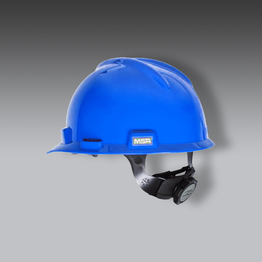 cascos para la seguridad industrials azul v gard modelo v guard hard marca msa