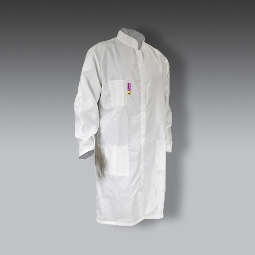 chalecos para la seguridad industrial bata antiestatica blanca modelo stk 5000 marca jyrsa