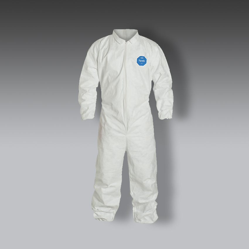 chalecos para la seguridad industrial dupont tyvek 400 overol con cierre frontal modelo ty125s marca tyvek