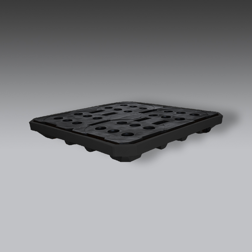 trajes para la seguridad industrial plataforma antiderrames negro modelo p4 marca whale