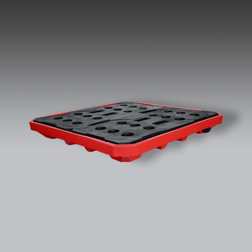 trajes para la seguridad industrial plataforma antiderrames rojo modelo p4 marca whale
