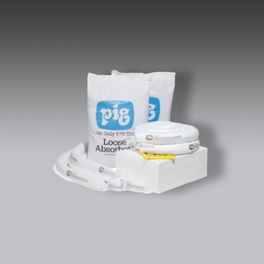 trajes para la seguridad industrial repuesto del kit antiderrames pig solo para aceites en en contenedor portatil grande modelo rfl459 marca pig