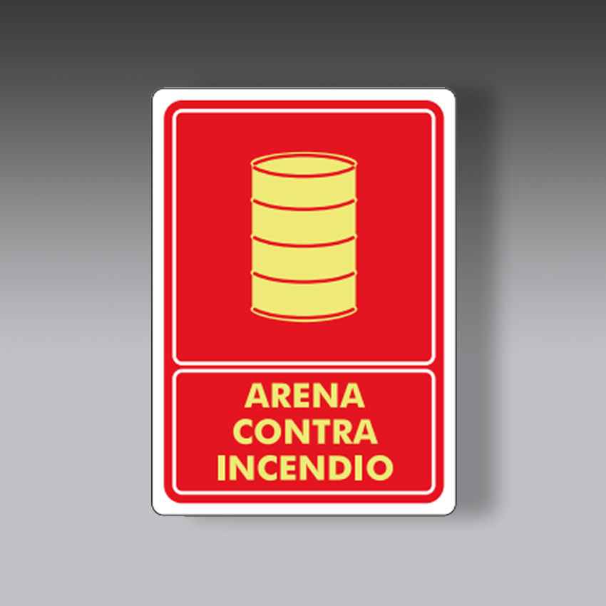 letreros para la seguridad industrial arena contra incendio modelo modelo 29 marca extinpar