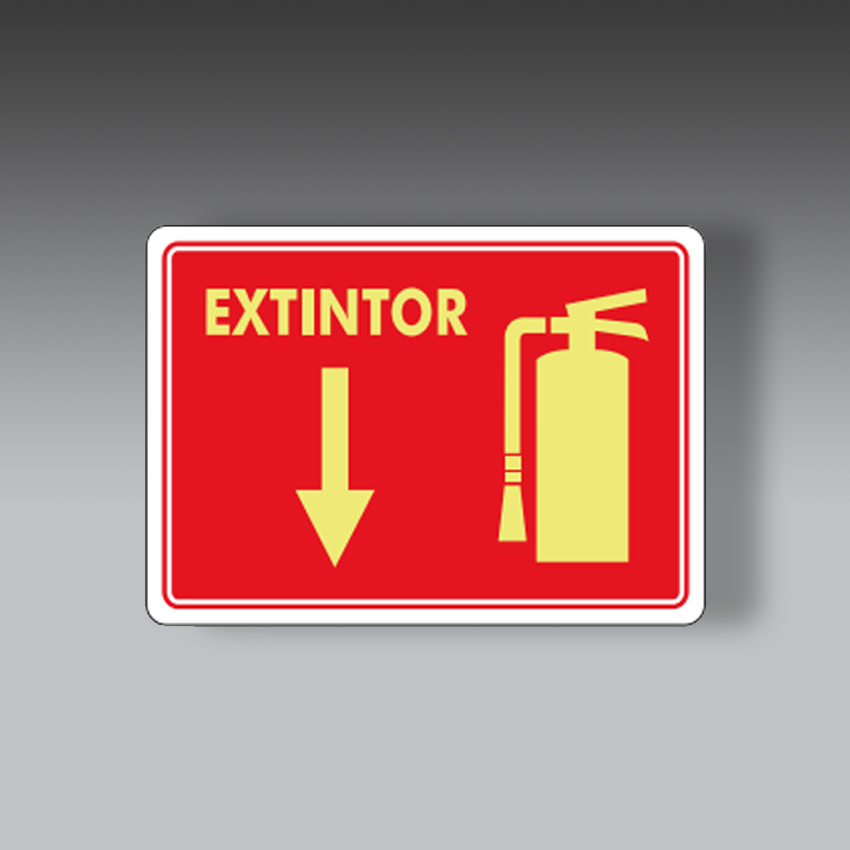 letreros para la seguridad industrial senalamientos de extintor una vista 25 x 35 cm modelo modelo 5 marca extinpar